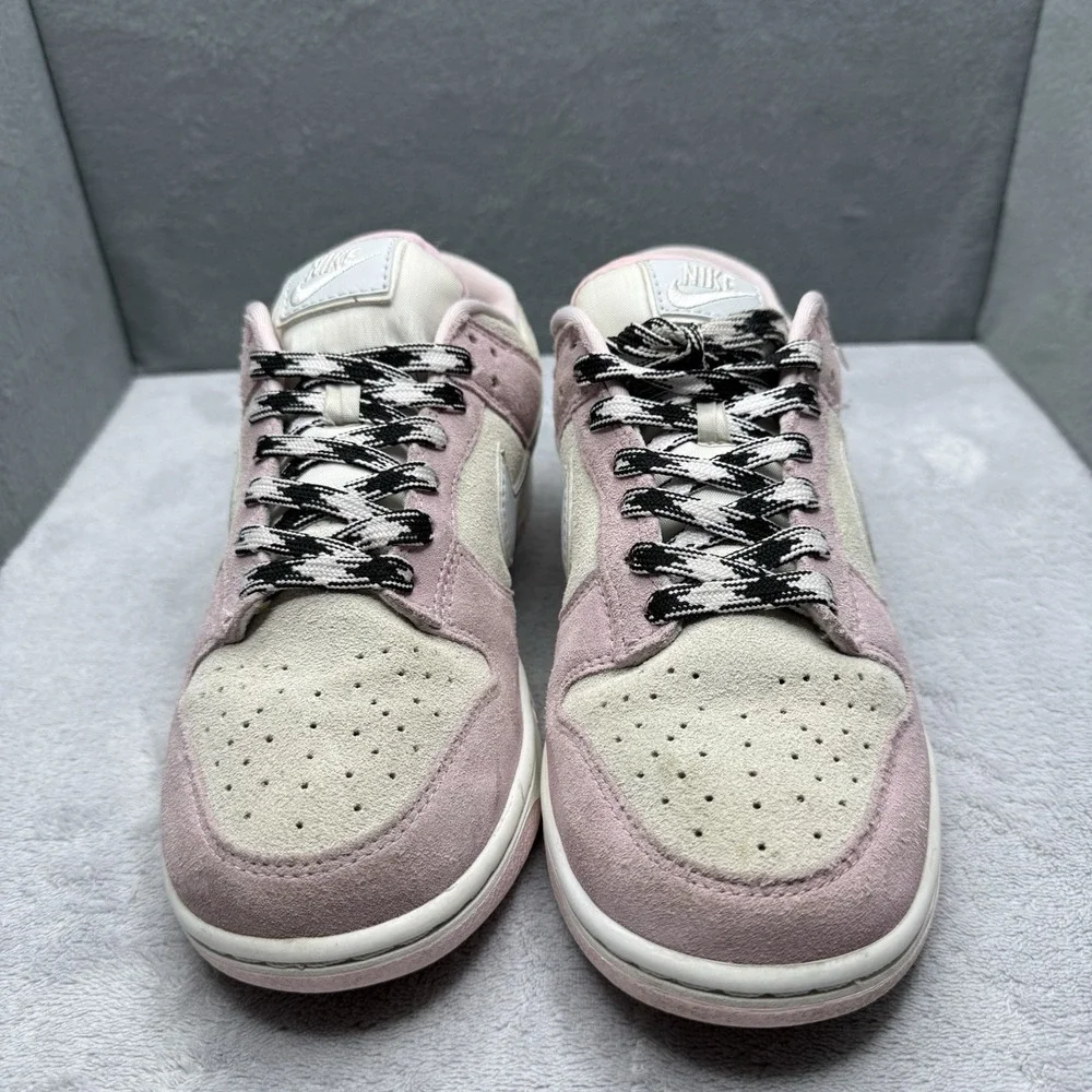 Nike Dunk Low LX Pink Foam Sail Suede Women's Sneakers DV3054-600 Size 5.5
